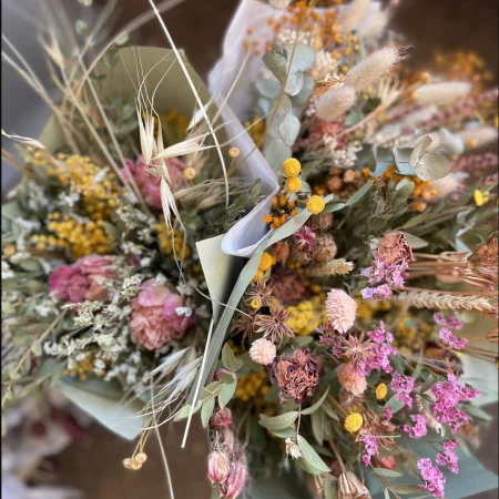 Bouquet de fleurs séchées, par Rose Et Chardon, fleuriste à Meudon
