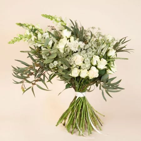 Bouquet ELYFLEUR - Blanc écru, par Elyfleur, fleuriste à Paris