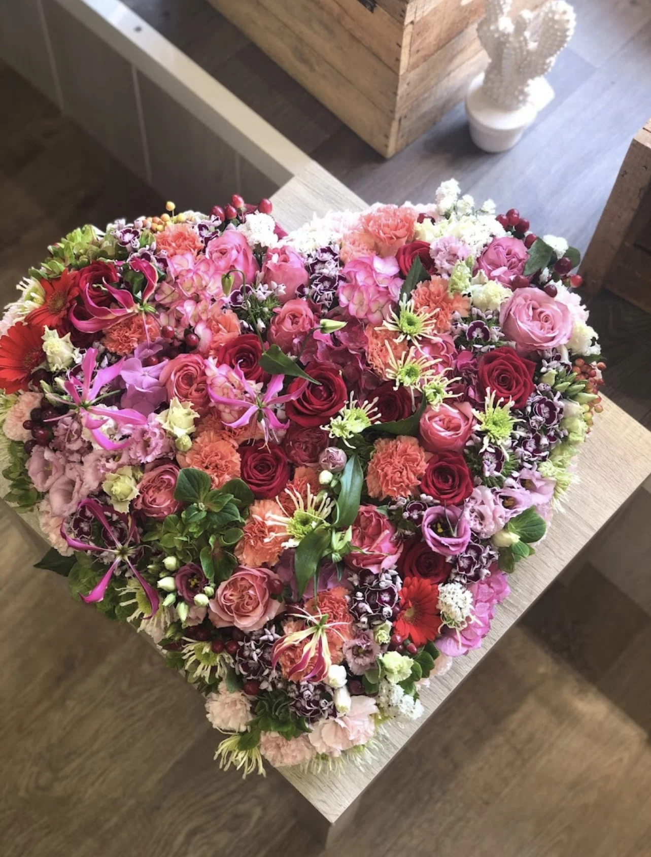 Coeur Deuil, par Langage Des Fleurs, fleuriste à Bastia