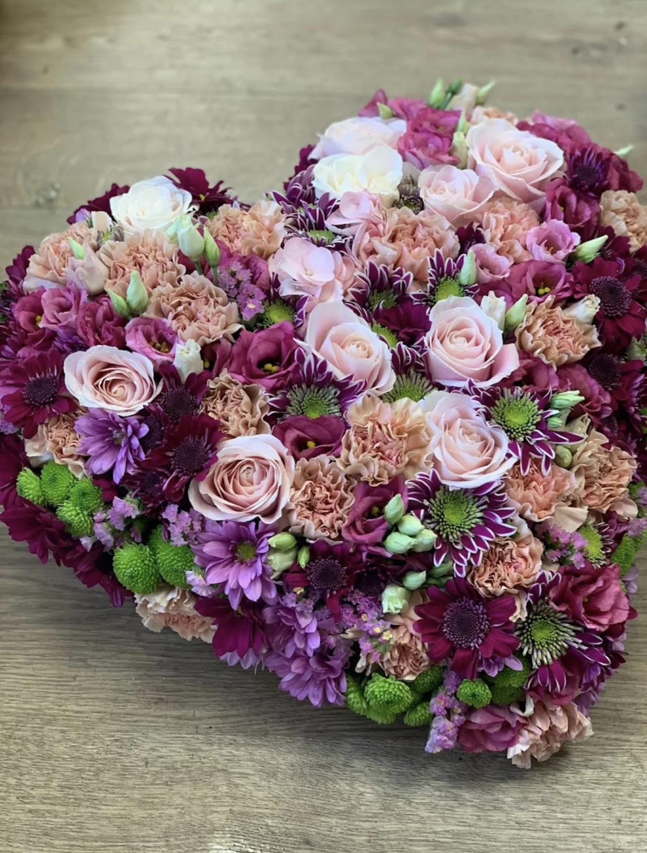 Coeur deuil, par Langage Des Fleurs, fleuriste à Bastia
