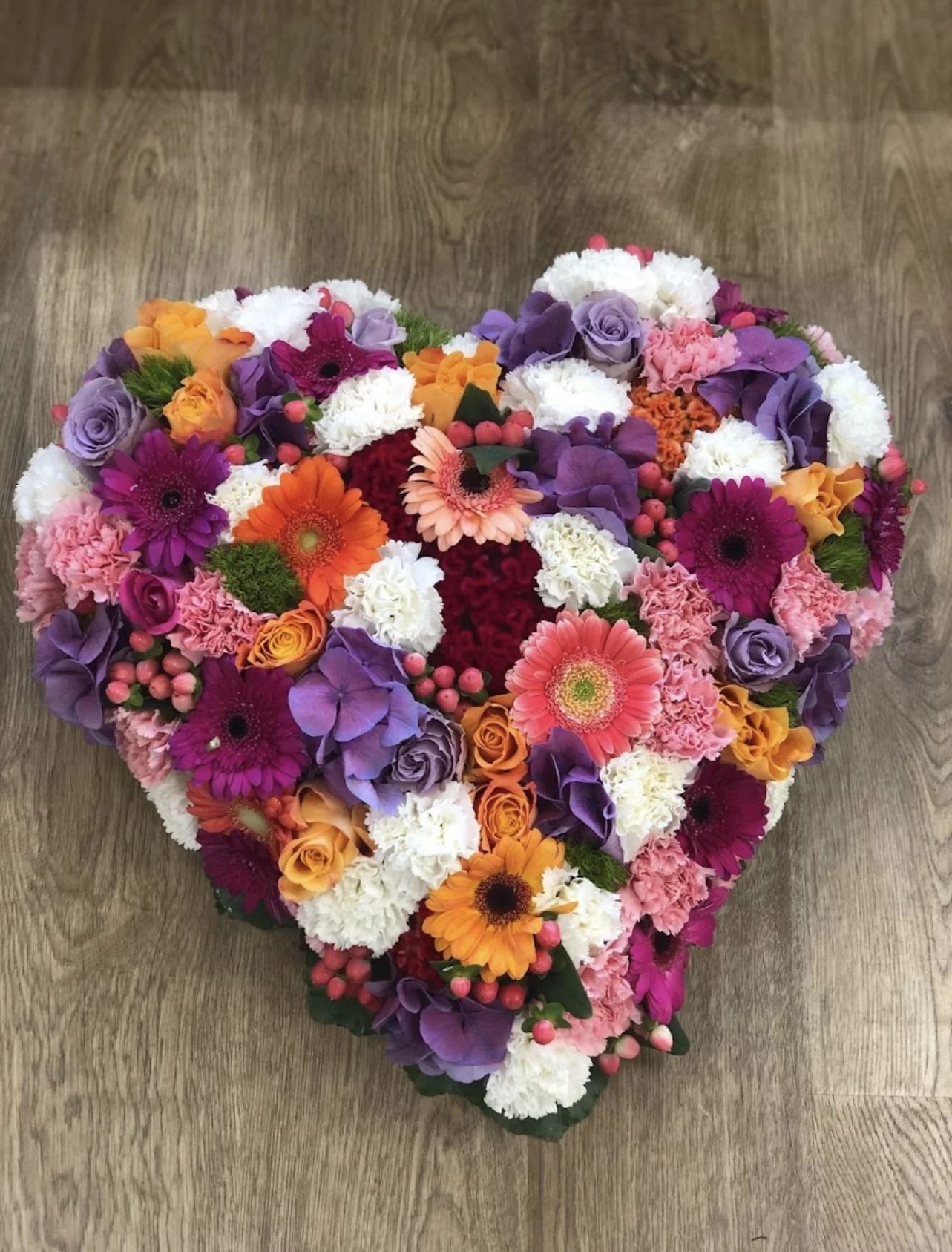 Coeur deuil, par Langage Des Fleurs, fleuriste à Bastia