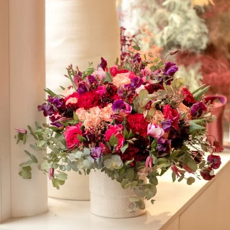 Bouquet romance, par La Rose de Cascia, fleuriste à Vendeville