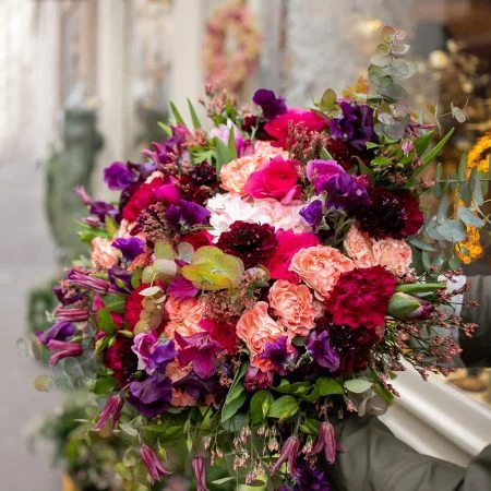 Bouquet romance, par La Rose de Cascia, fleuriste à Vendeville