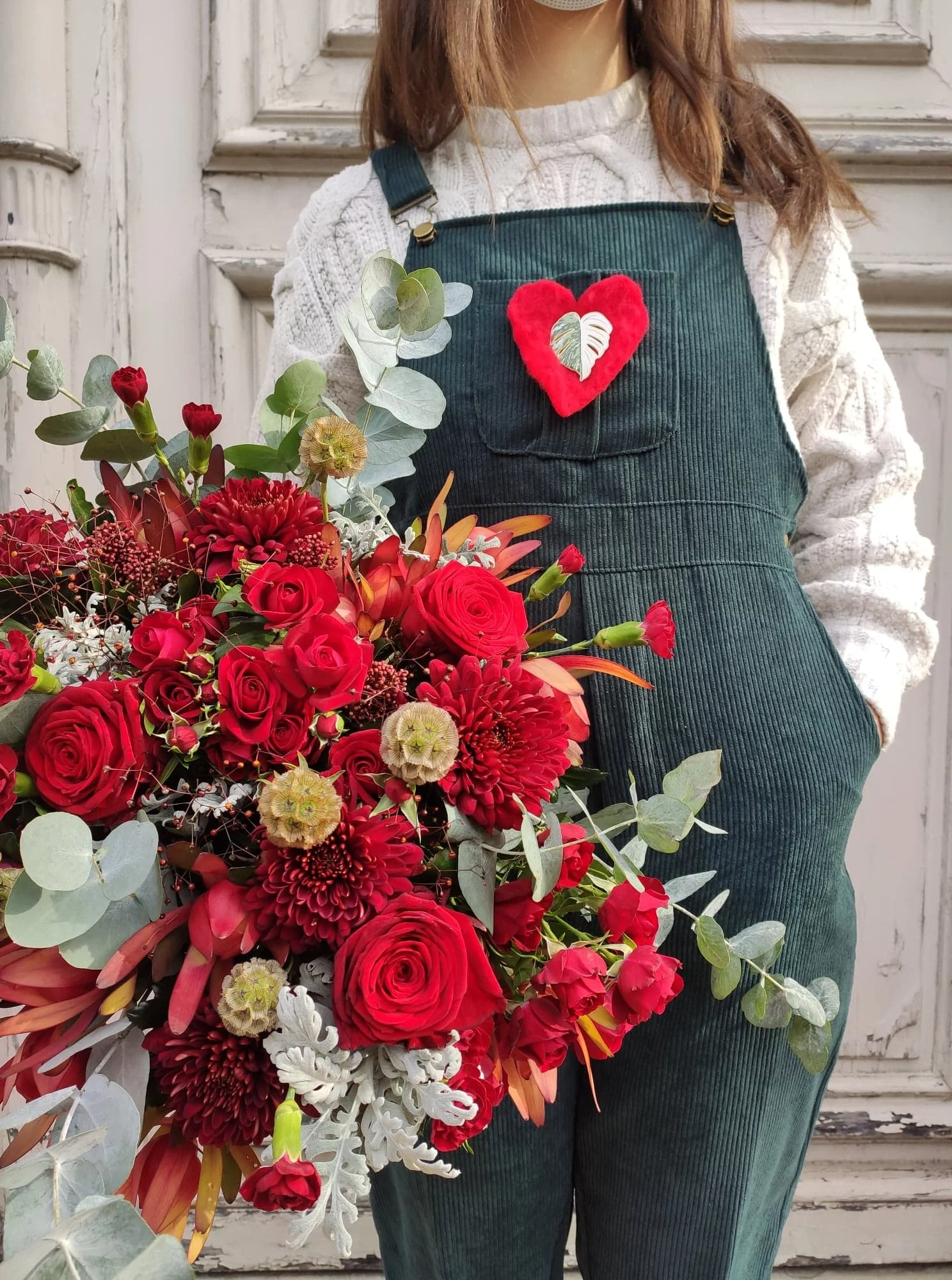 Bouquet des amoureux, par Atelier Armelle Alleton, fleuriste à Le Mans