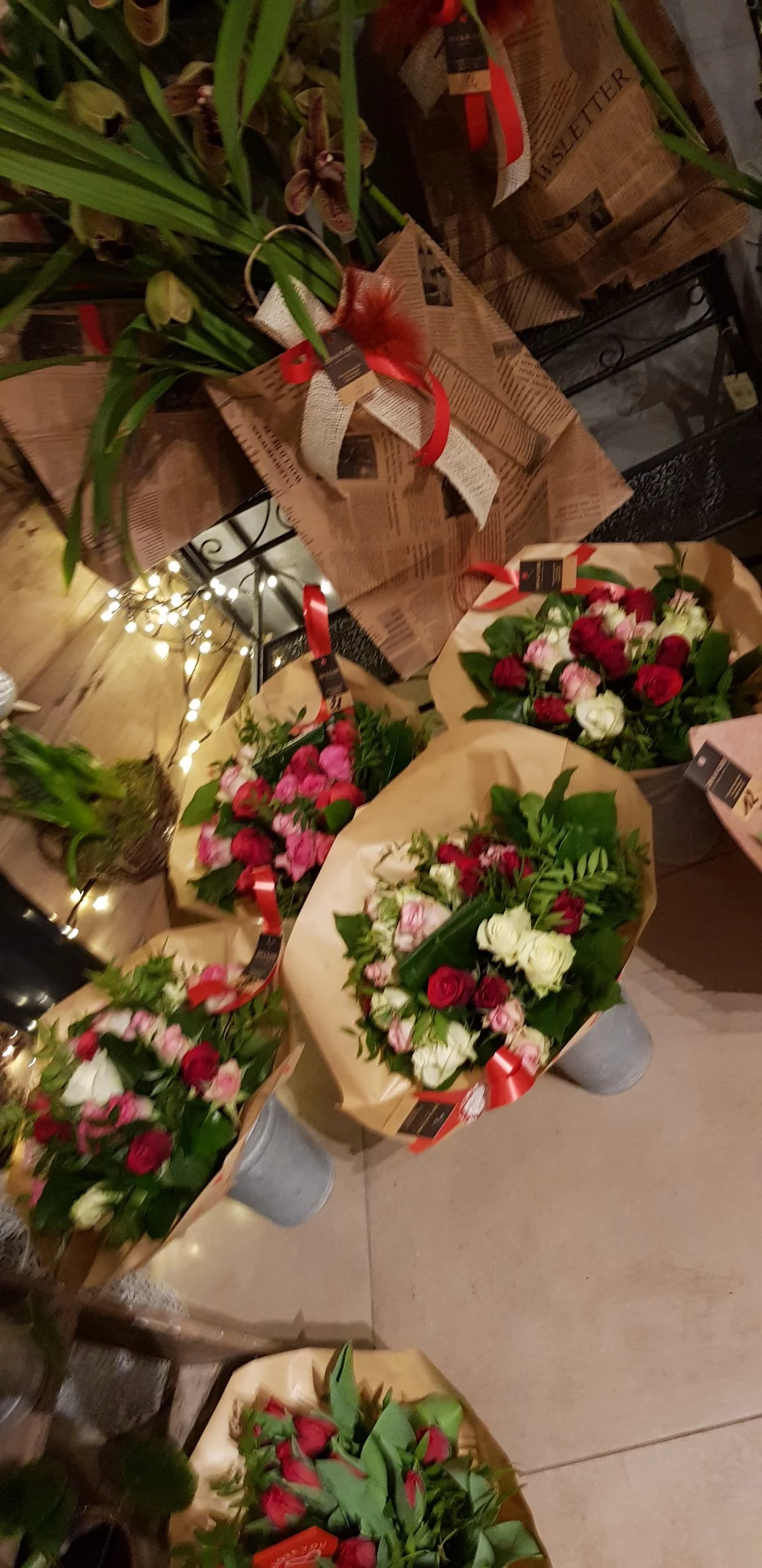 Bouquet Saint-Valentin, par Zen et Flore, fleuriste à La Louvière
