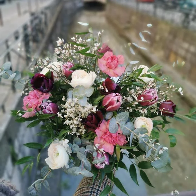 Bouquet Hiver, par Iberis Annecy, fleuriste à Annecy