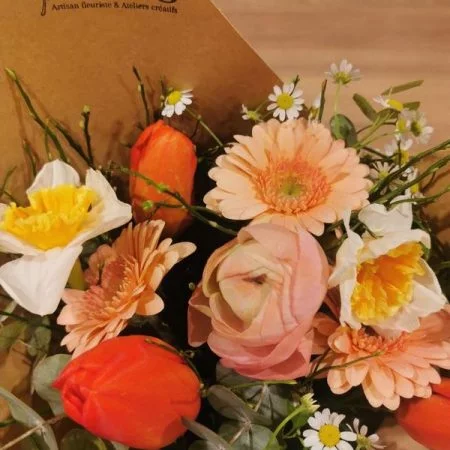 Bouquet de saison, par Iberis Annecy, fleuriste à Annecy