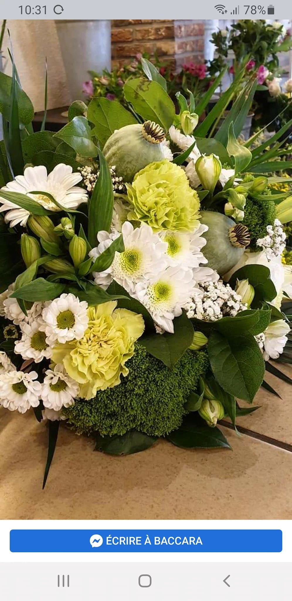 Bouquet de Fleurs Baccara, par Fleurs Baccara, fleuriste à Dour