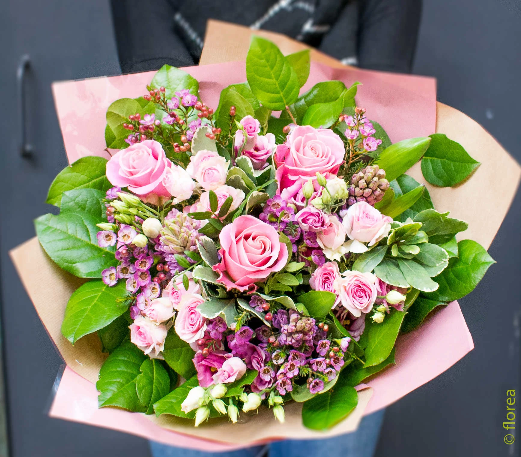 Le bouquet de Florea rose, par Florea, fleuriste à Limoges
