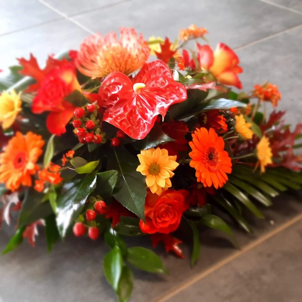 Compositions Florales Deuil, par A l'Aube des fleurs, fleuriste à Troyes