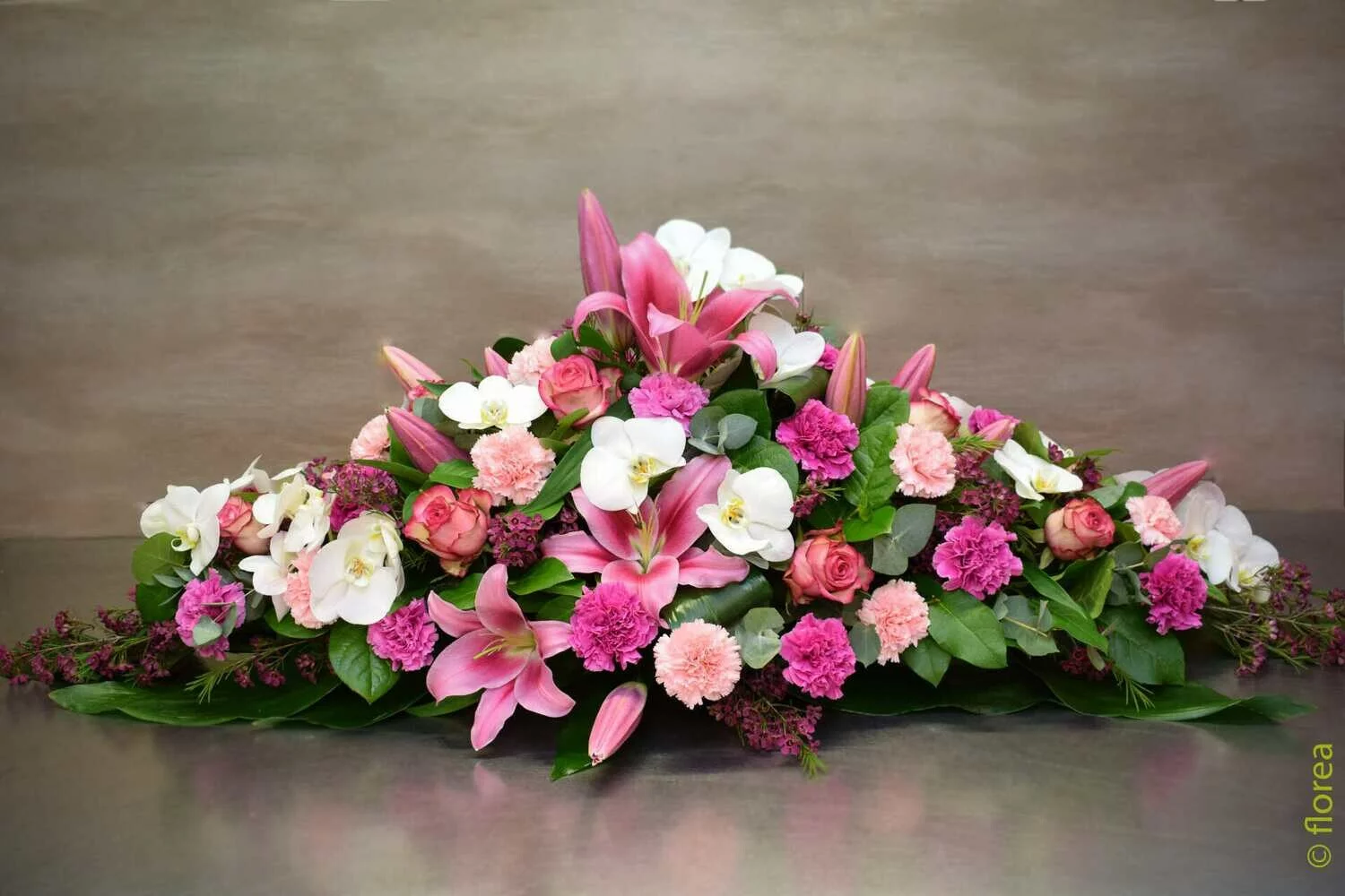 Raquette deuil, par Florea, fleuriste à Limoges