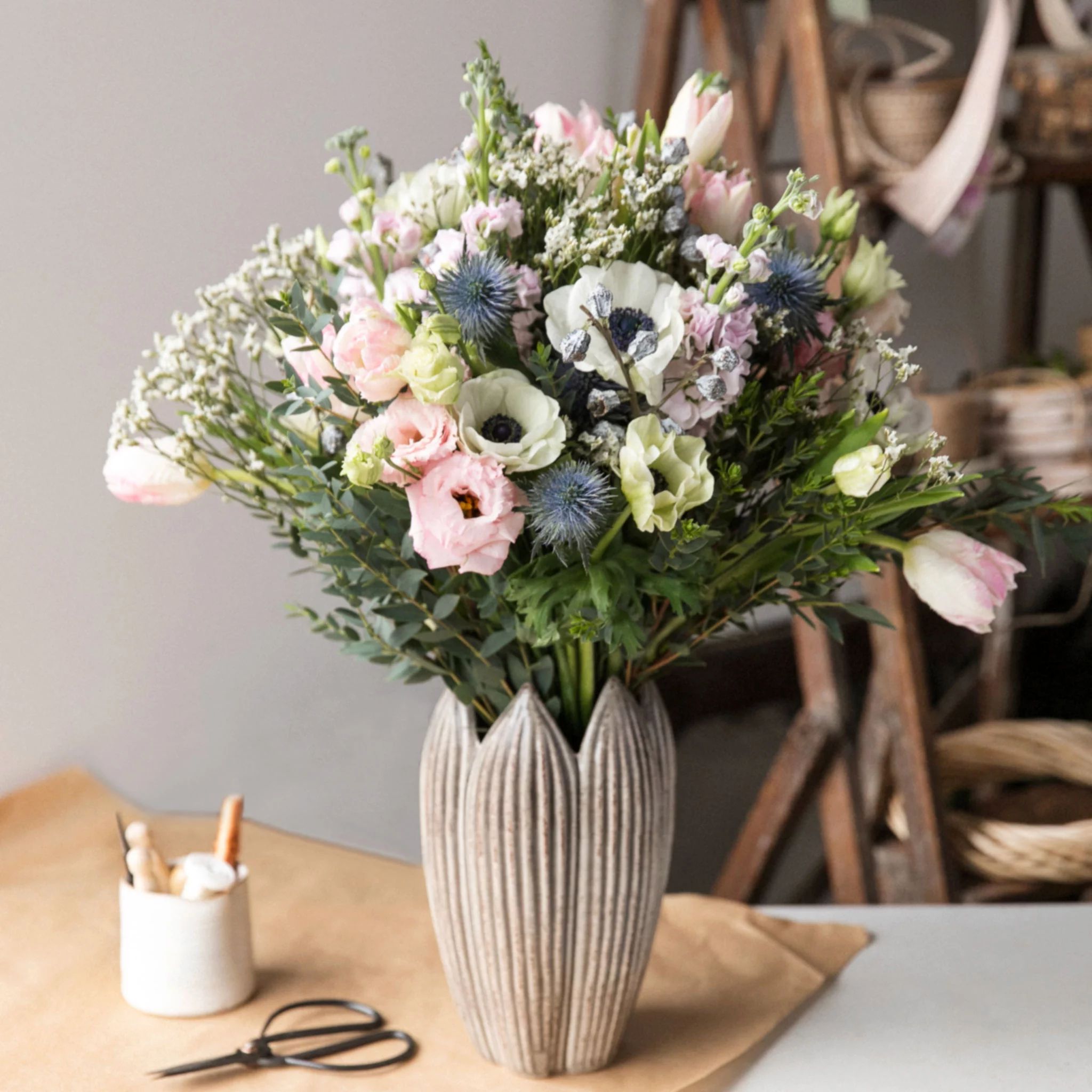 Bouquet Hiver, par Au Muguet, fleuriste à Carqueiranne