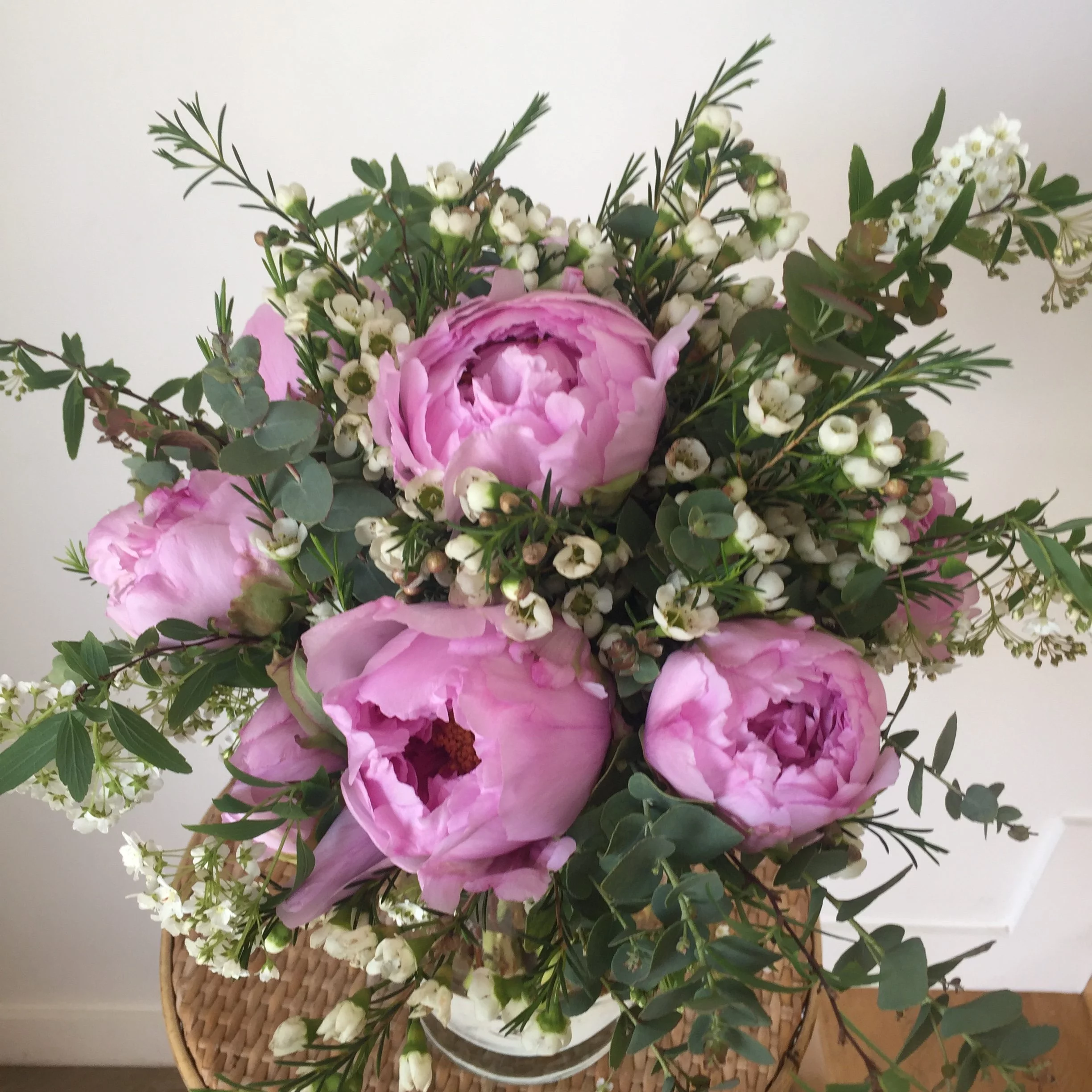 Bouquet de Pivoines, par Hanakawa, fleuriste à Meudon