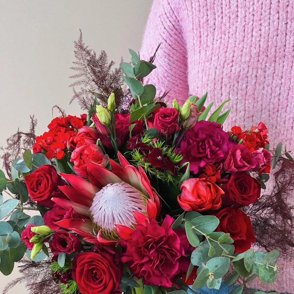 Bouquet Rouge / Grenat, par Langage Des Fleurs, fleuriste à Bastia