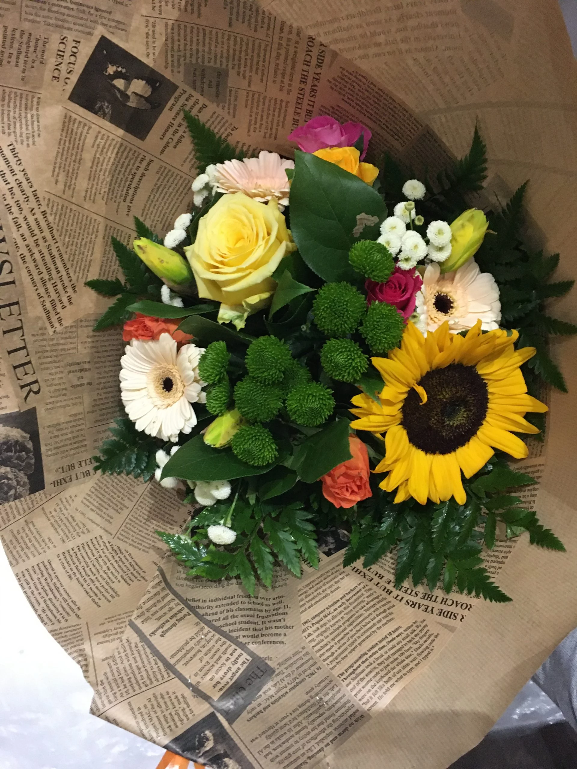 Bouquet champêtre, par A L'Epi Fleuri, fleuriste à Montereau-Fault-Yonne