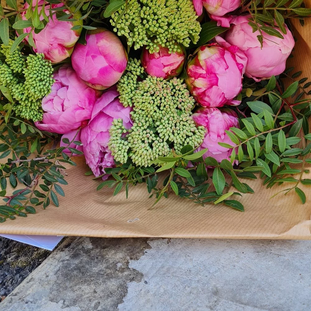 Bouquet de Pivoines, par Nolina Fleurs Tours, fleuriste à Tours