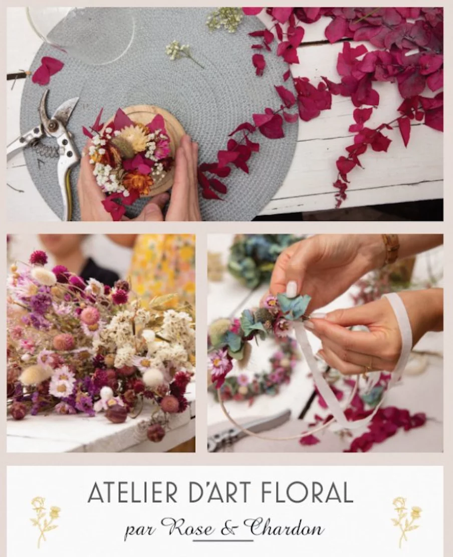 Bon pour un atelier d&rsquo;art floral, par Rose Et Chardon, fleuriste à Meudon
