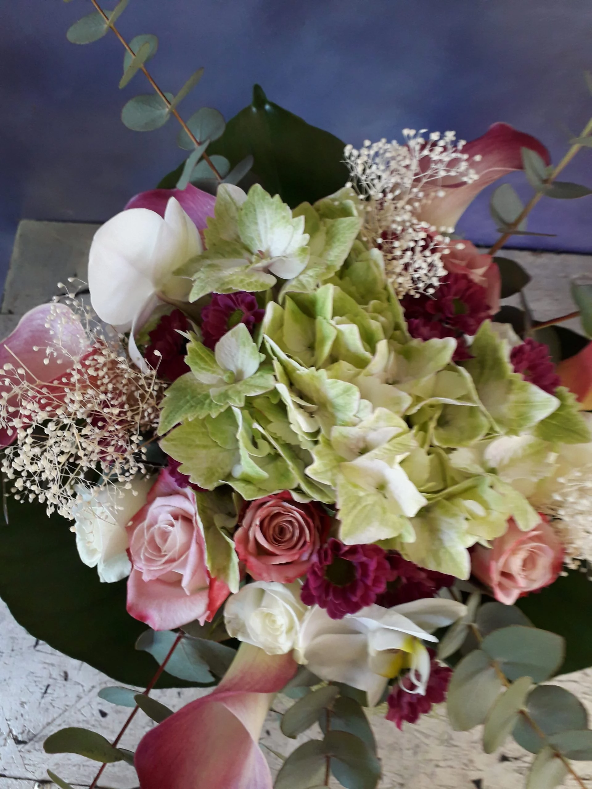 BOUQUET DE FETE TONS PASTELS, par Lili la main verte, fleuriste à Talence