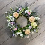 Couronne Deuil, par Gaïa, fleuriste à Ondres