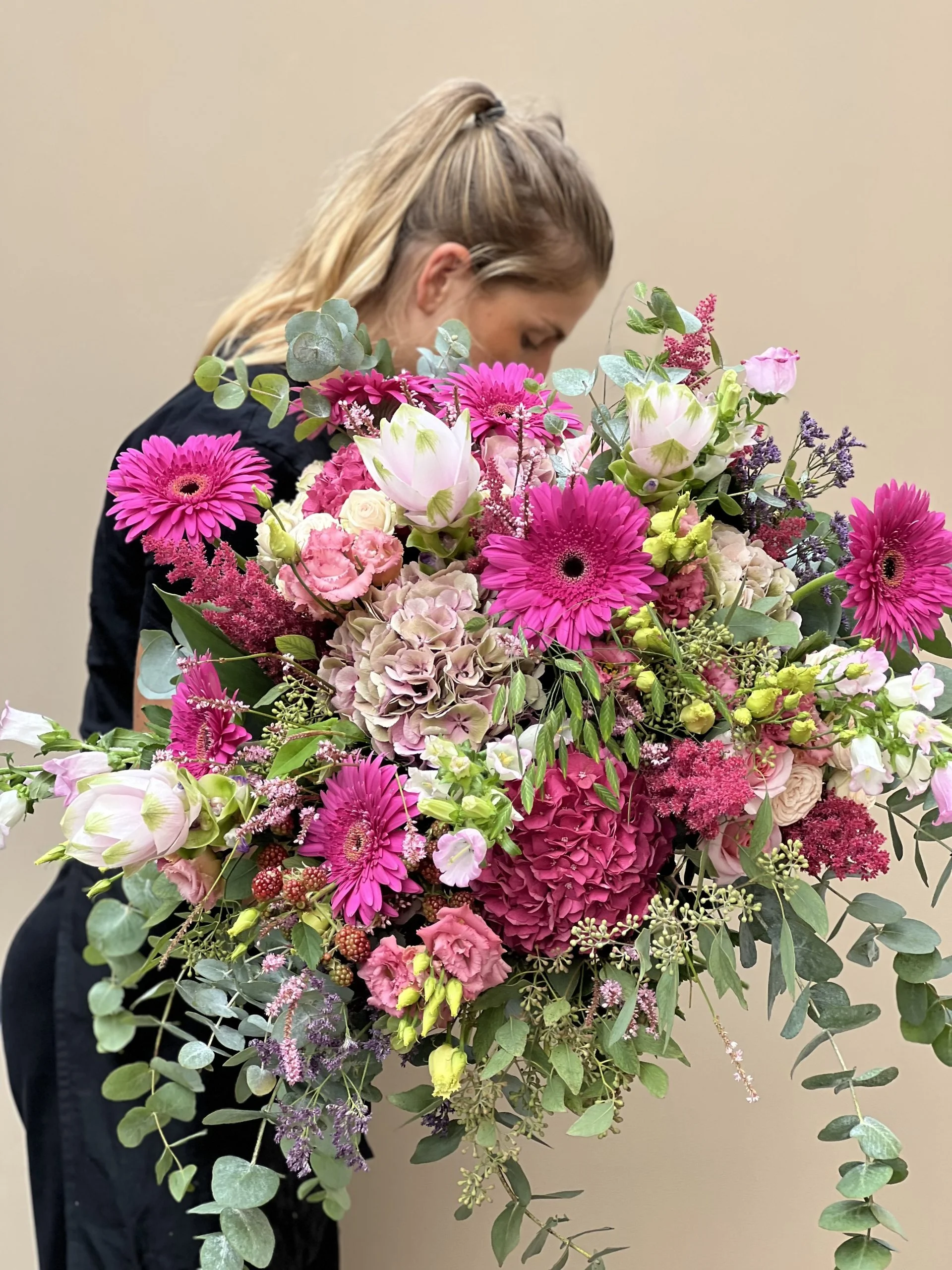 Mega bouquet Rose, par Langage Des Fleurs, fleuriste à Bastia