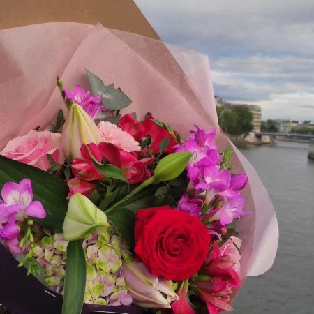 Bouquet du fleuriste d'été., par Les Fleurs de Lutece, fleuriste à Paris