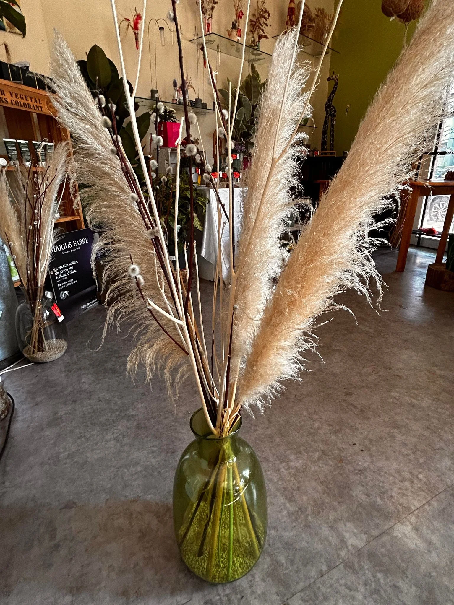 vase de pampa, par Au Dipladenia, fleuriste à Lille