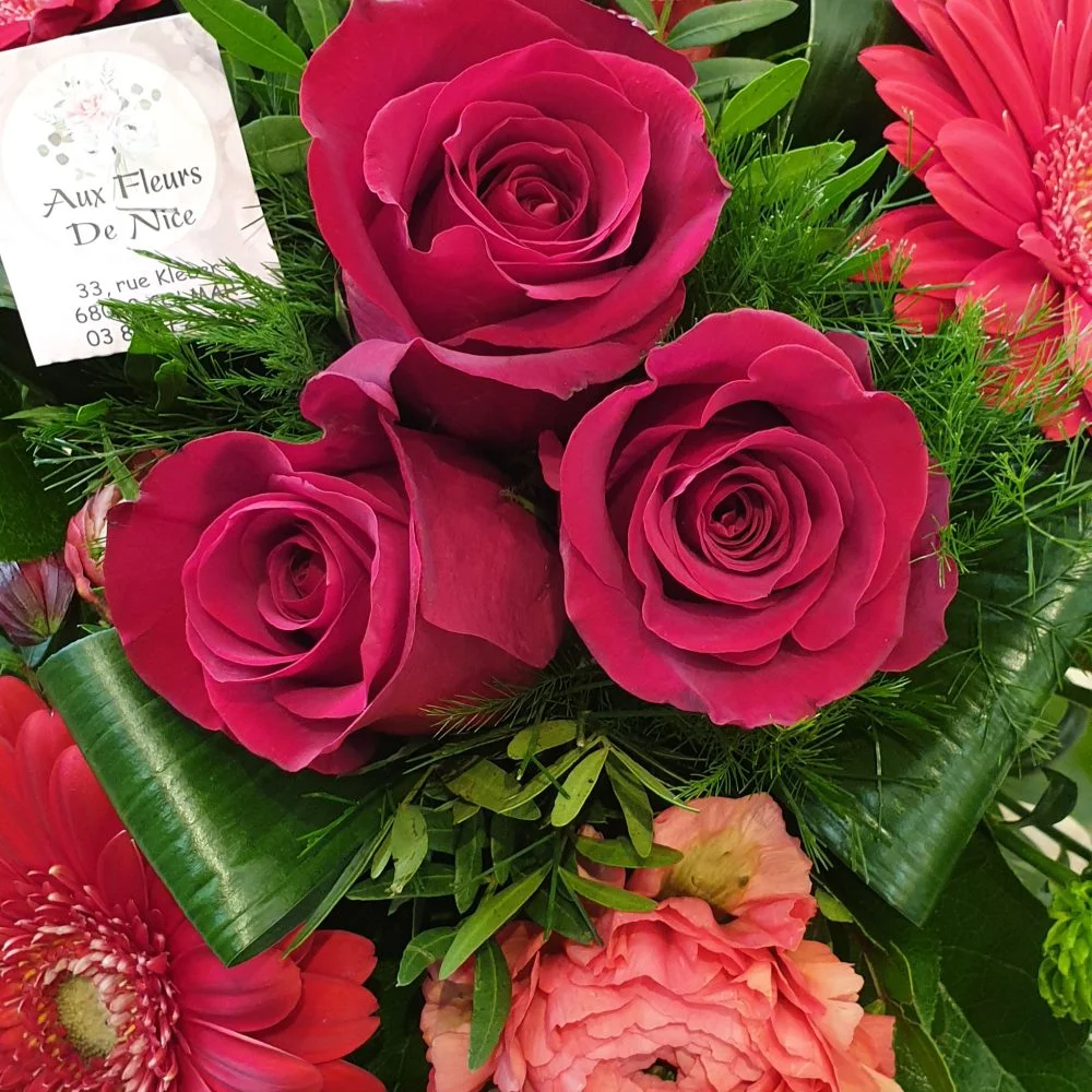 Bouquet Amour et Romantique, par Aux Fleurs De Nice, fleuriste à Colmar