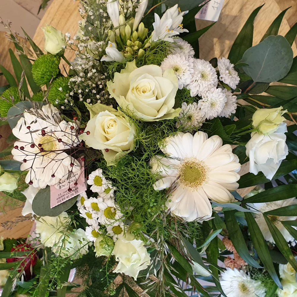 Bouquet Mariage, par Aux Fleurs De Nice, fleuriste à Colmar