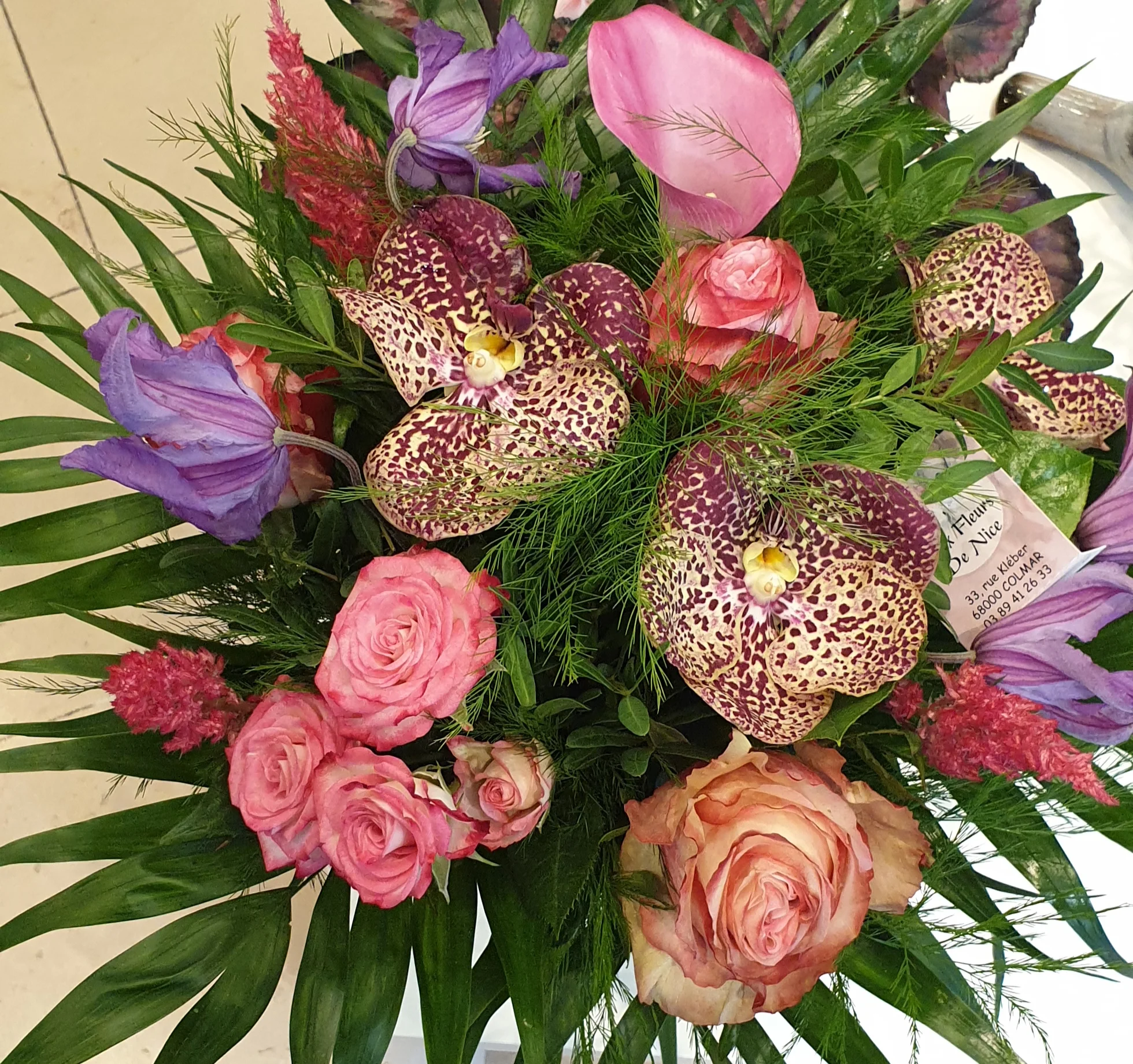 Bouquet Anniversaire, par Aux Fleurs De Nice, fleuriste à Colmar