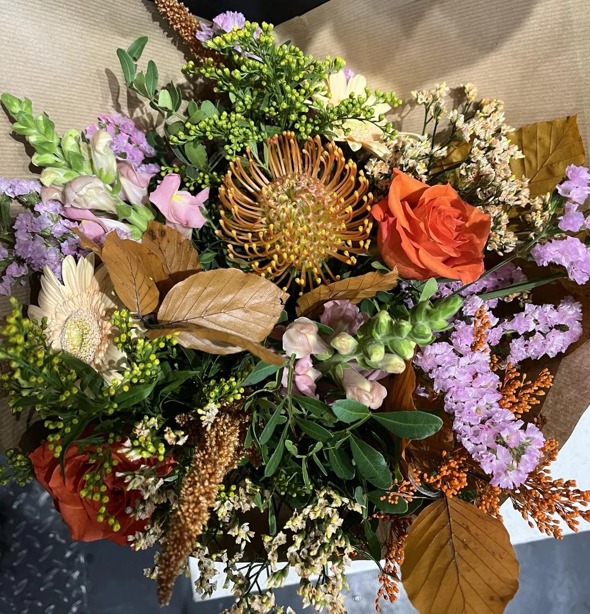 Bouquet Automne, par Bloemen By Célia, fleuriste à Hazebrouck
