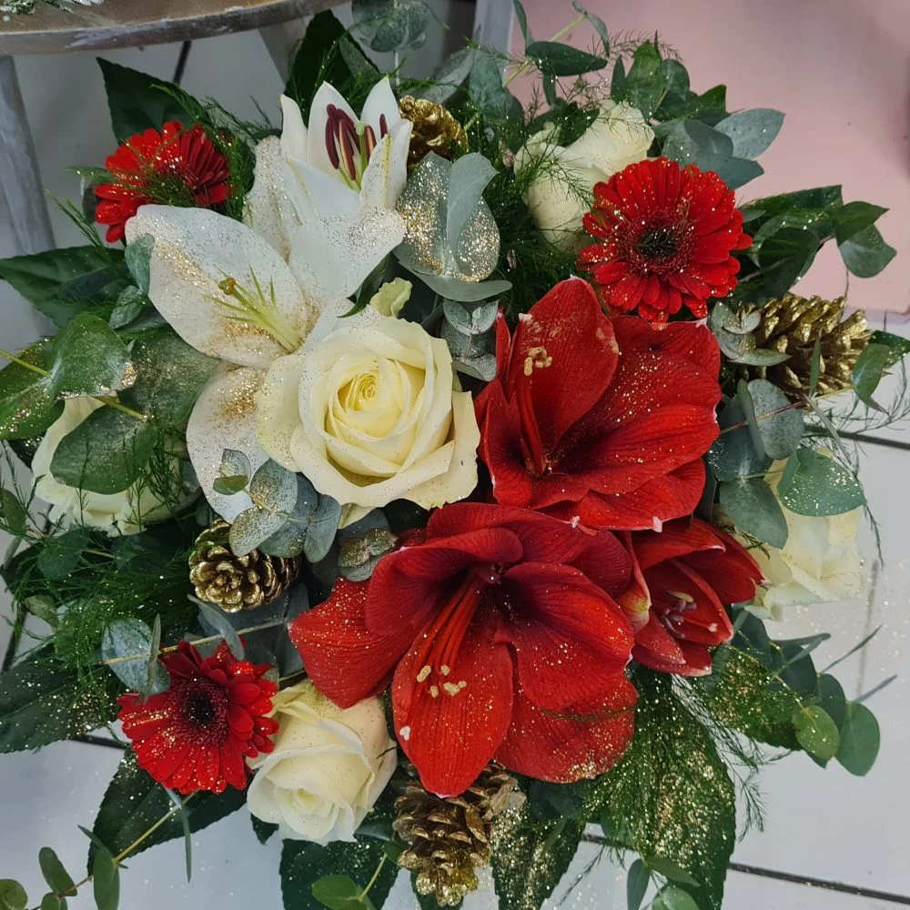 Bouquet de Noël, par Perles De Rosée, fleuriste à Champigny-sur-Marne