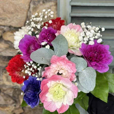 Bouquet d'Anémones, par Allard Fleurs, fleuriste à Antibes