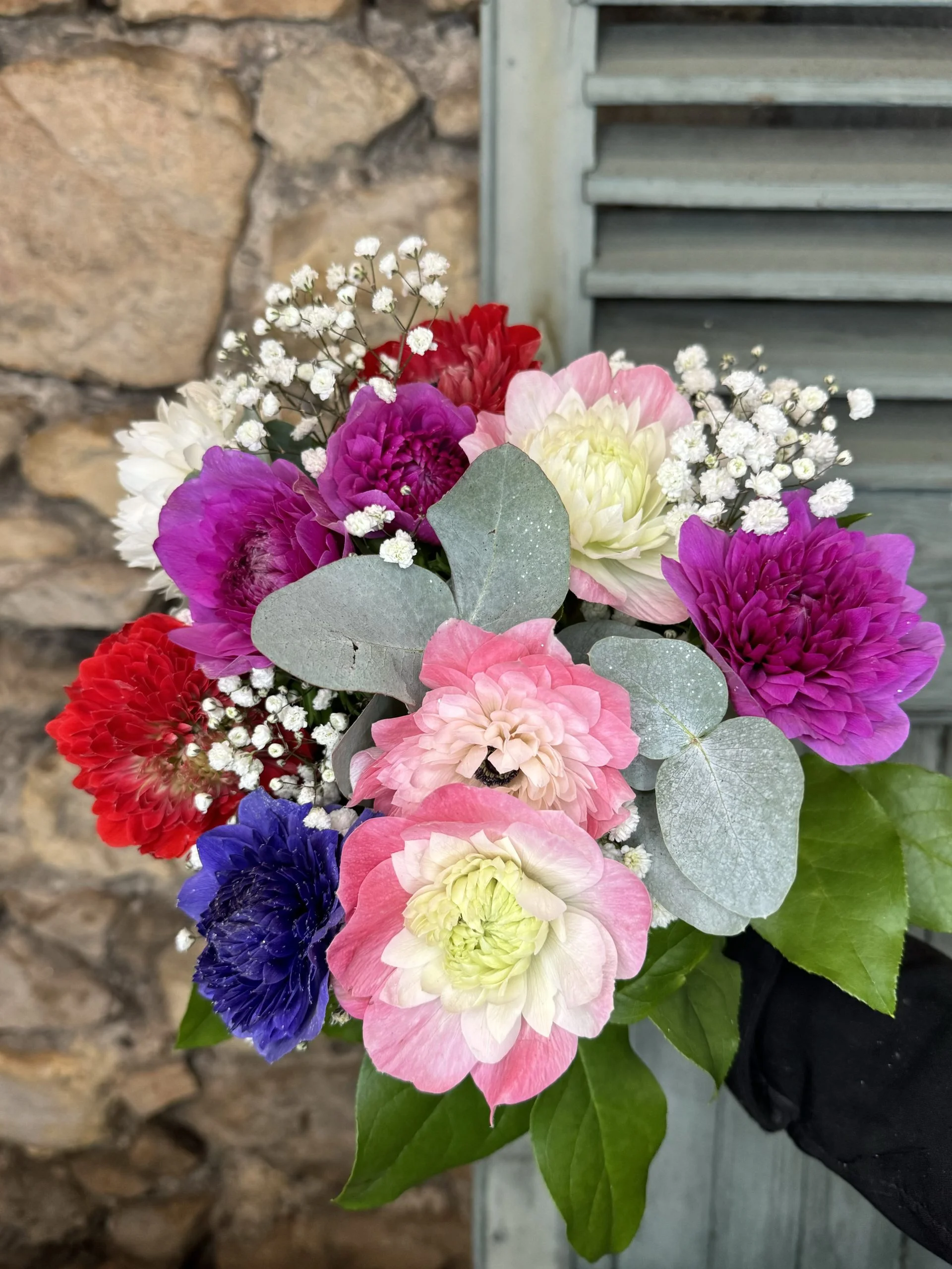 Bouquet d&rsquo;Anémones, par Allard Fleurs, fleuriste à Antibes