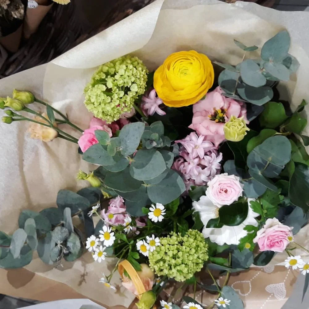 Bouquet pastel, par Gaïa, fleuriste à Ondres