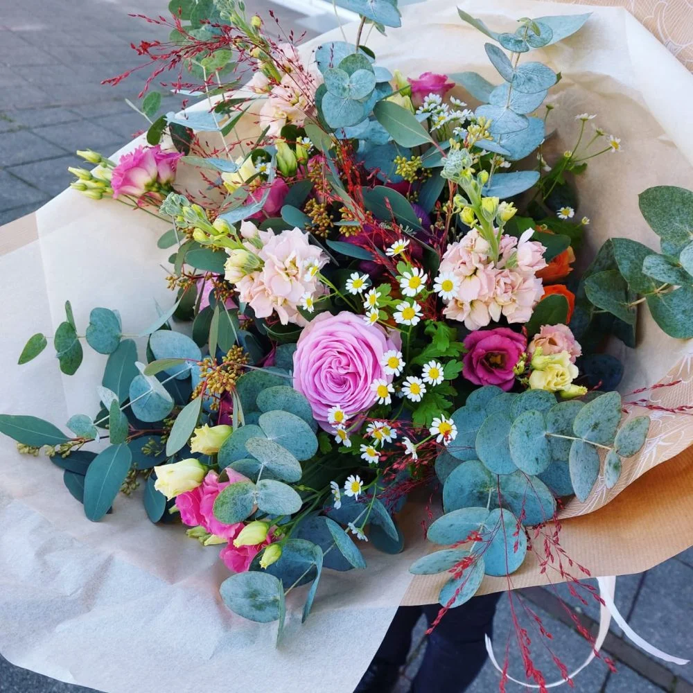 Bouquet camaïeu, par Gaïa, fleuriste à Ondres