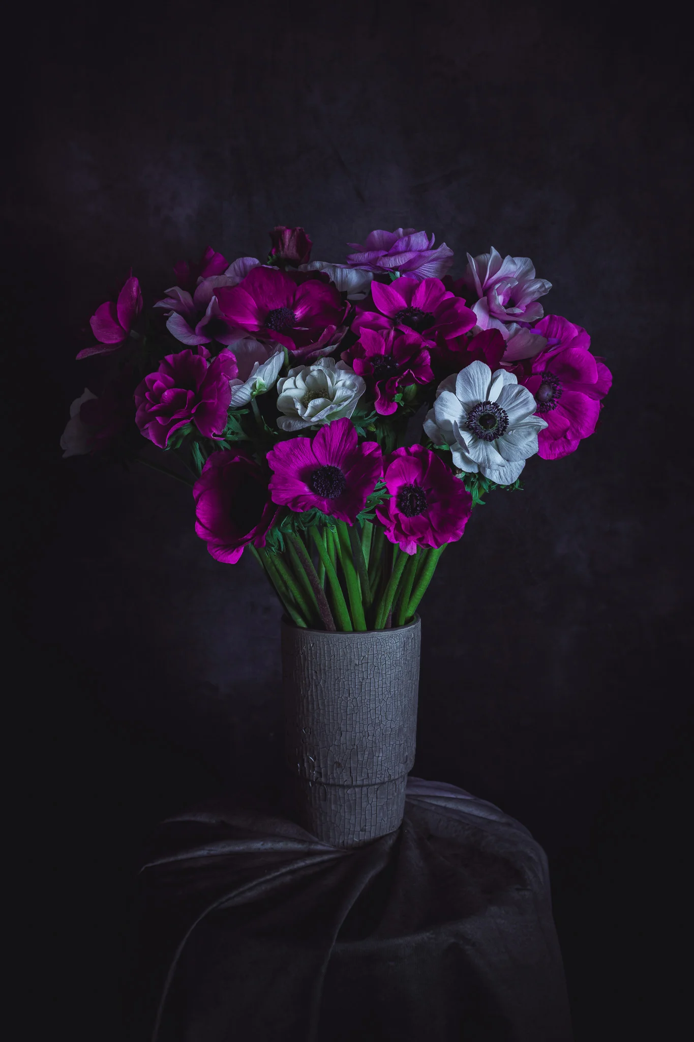 Bouquet d&rsquo;Anémones, par Nicolas Antoine, fleuriste à Montrouge