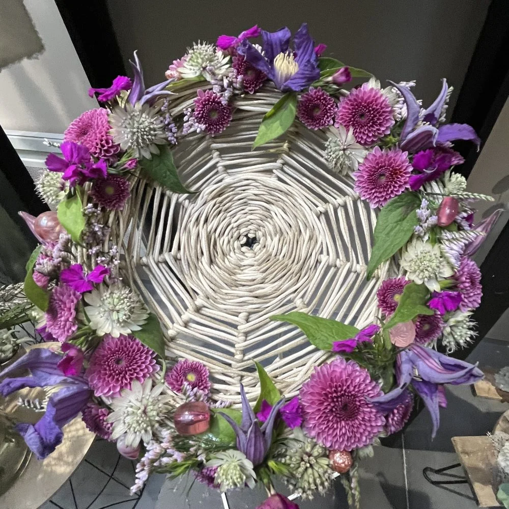 Bouquet de mariée structuré, par Hanakawa, fleuriste à Meudon