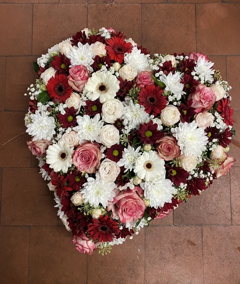 Coeur en paix, par Les fleurs du passage, fleuriste à Rouen