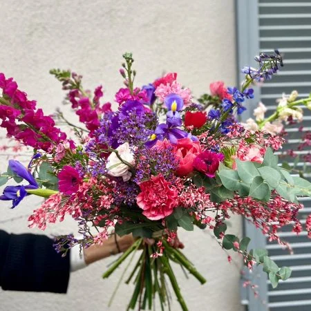 Bouquet Saint Valentin 100% Fleurs Françaises, par Rose Et Chardon, fleuriste à Meudon