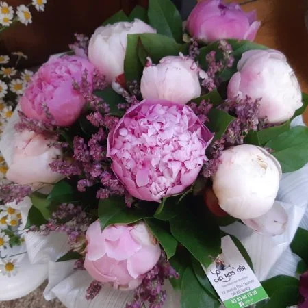 Bouquet de Pivoines, par La Ros'oir, fleuriste à Nancy