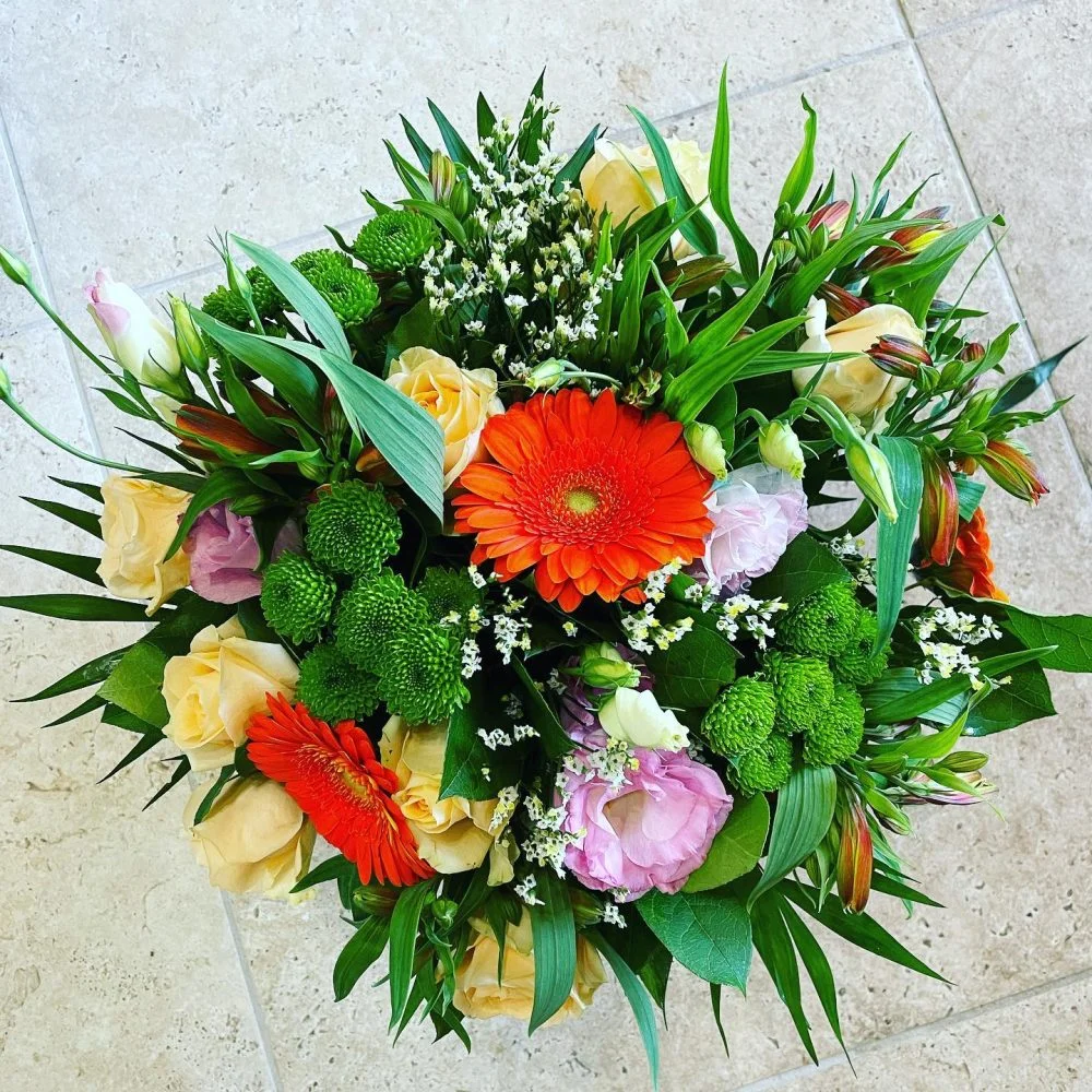 Bouquet rond, par Florilys, fleuriste à La Chaussée-Saint-Victor