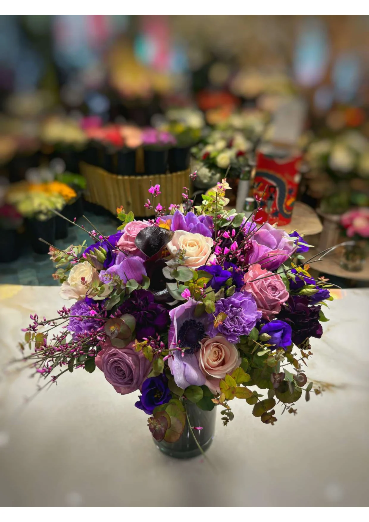 Bouquet Klein, par Les Lys de Boulogne, fleuriste à Boulogne-Billancourt