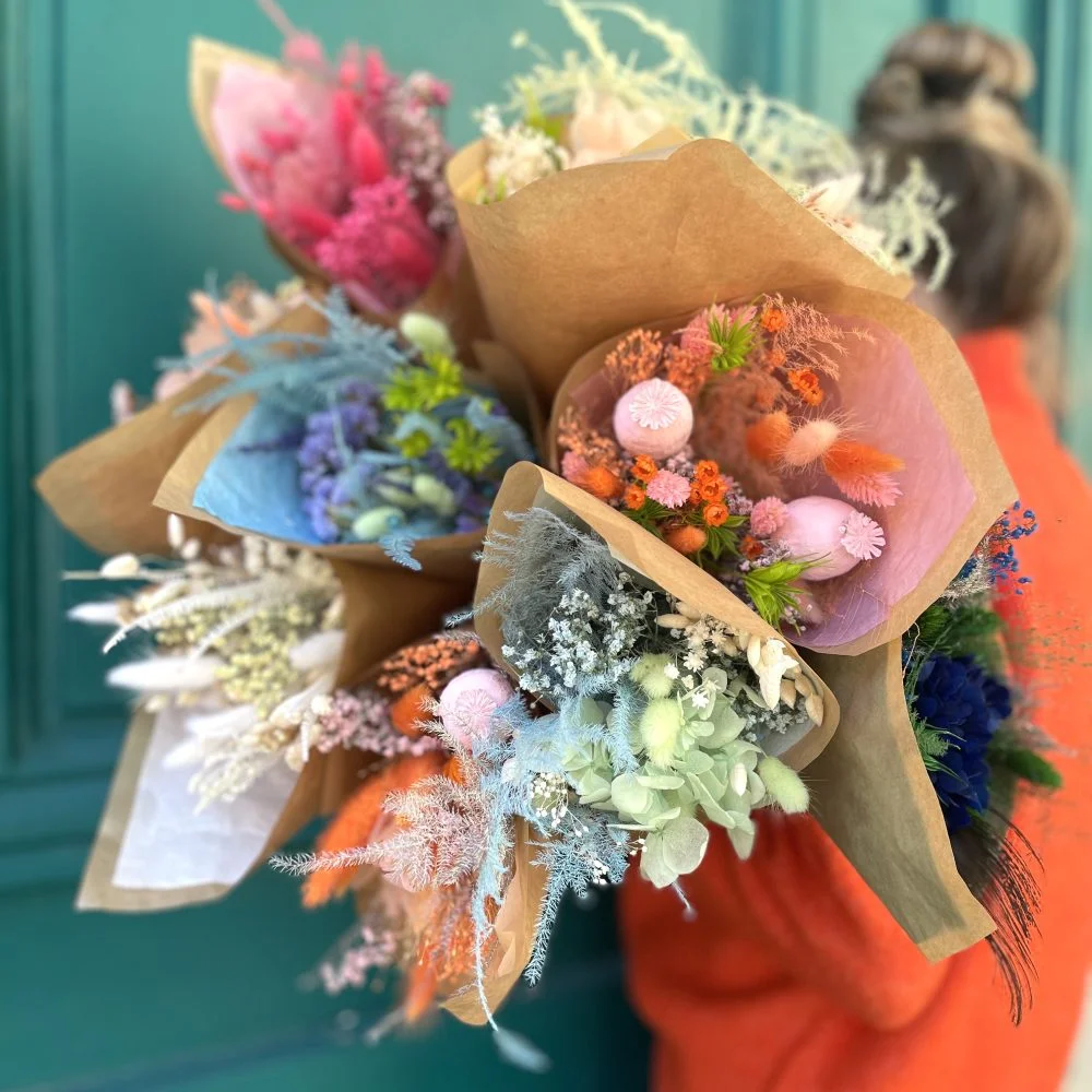 Bouquet de fleurs séchées, par Atelier fleuri, fleuriste à Besançon