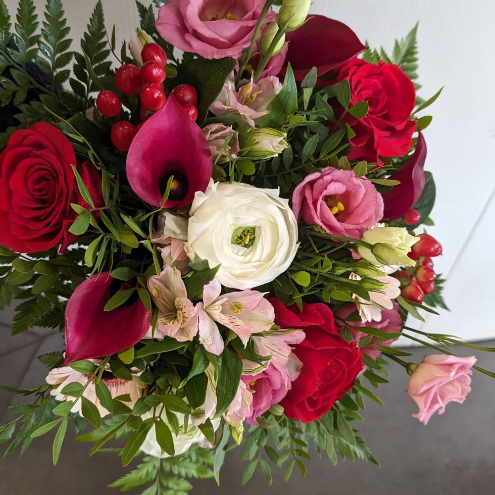 Bouquet Saint-Valentin, par Adonis Bruges, fleuriste à Bruges