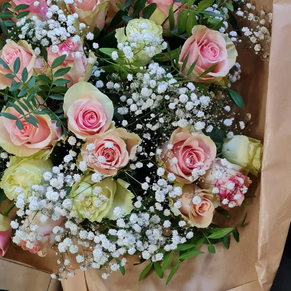 Bouquet de roses, par Nolina Fleurs Tours, fleuriste à Tours