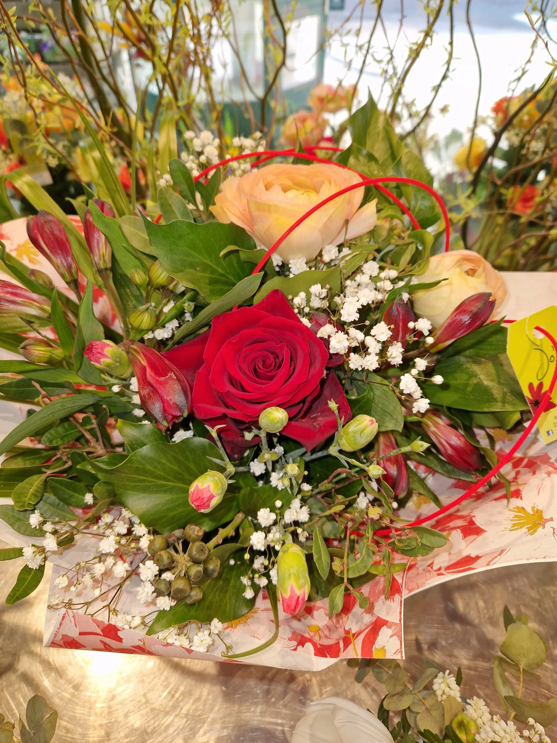 Bouquet du fleuriste, par Jo lafleur, fleuriste à Besançon