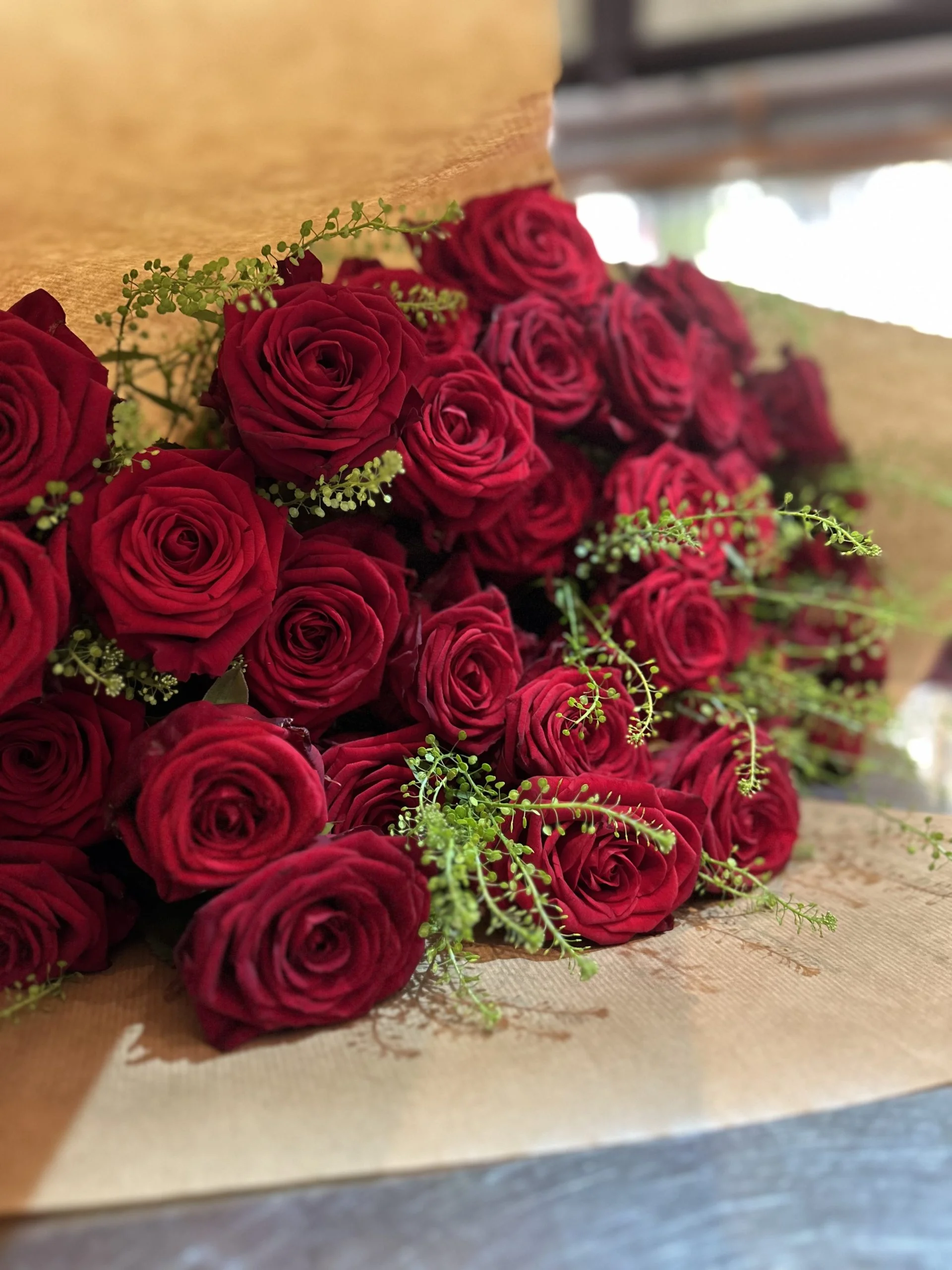 Bouquet de Roses rouges, par Valentine Fleuriste, fleuriste à La Rochelle