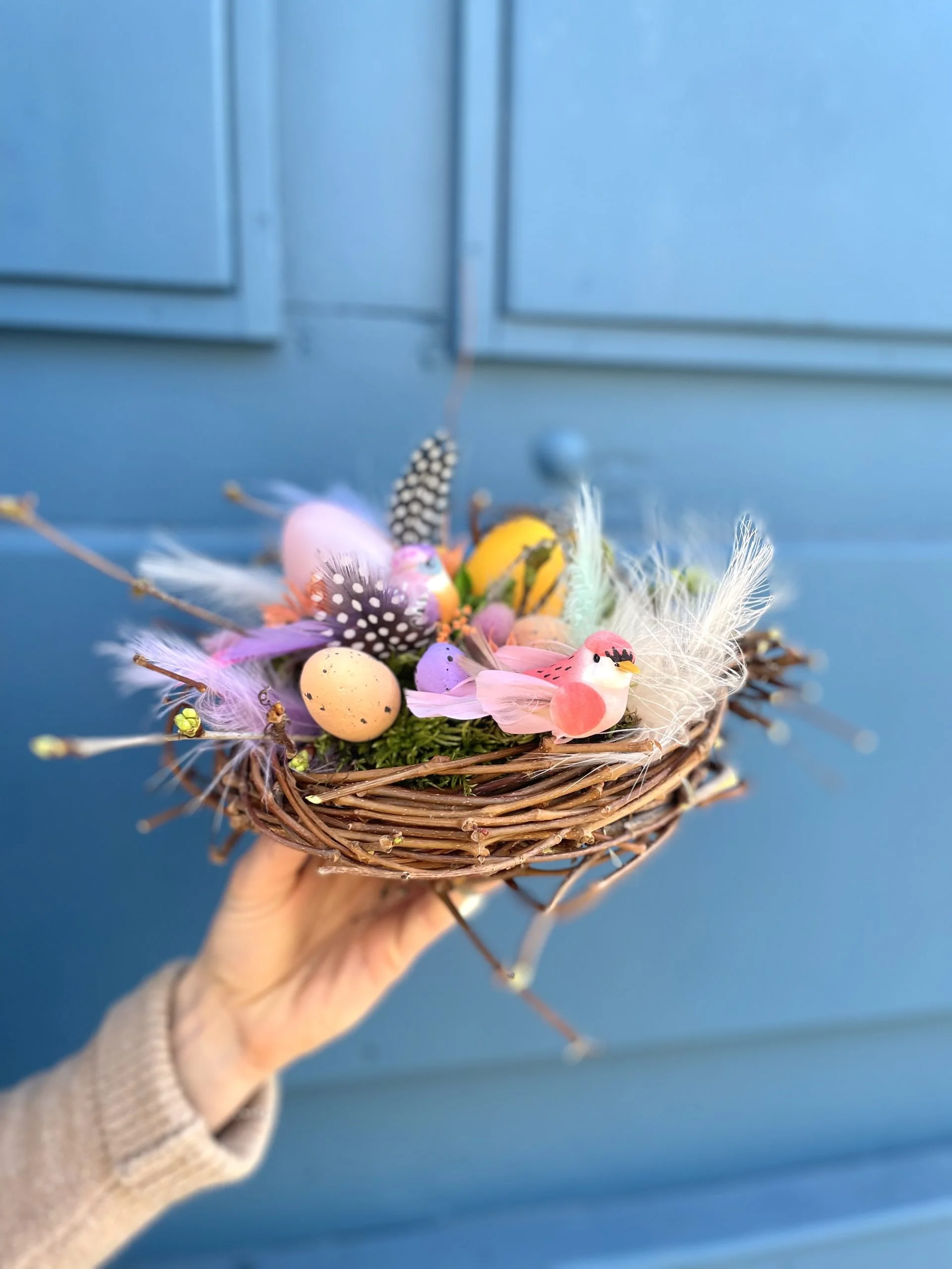 Nid de Pâques, par Atelier fleuri, fleuriste à Besançon