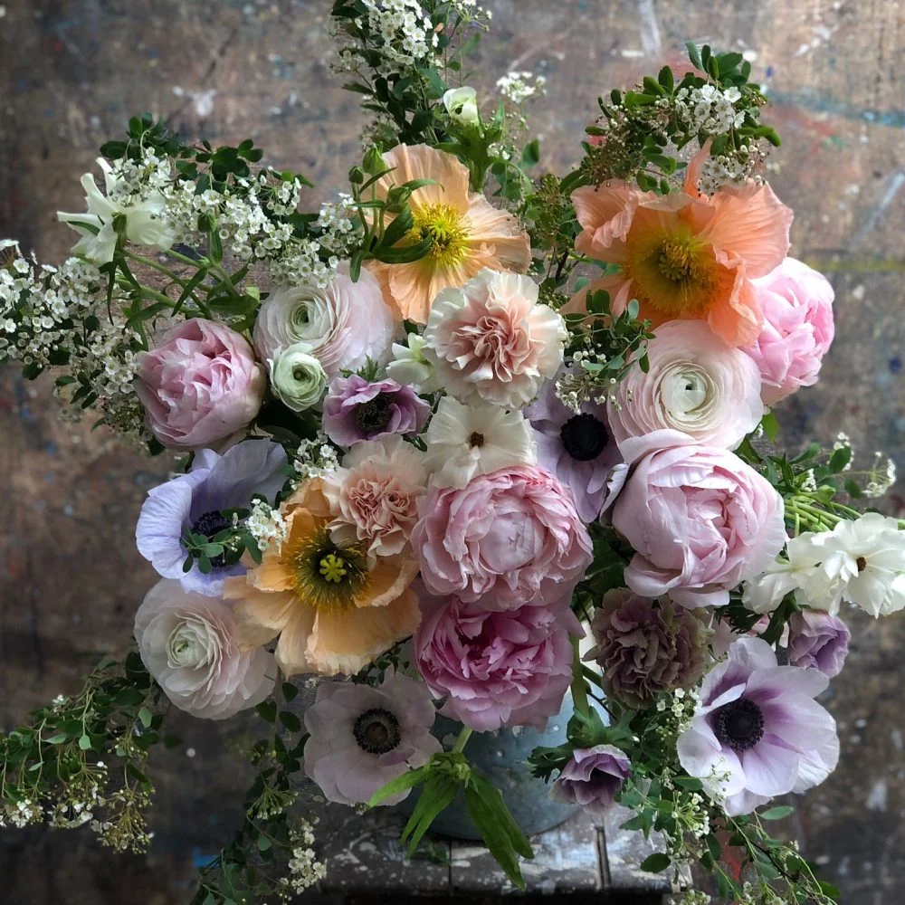 Bouquet signature pastel, par Rose Et Chardon, fleuriste à Meudon