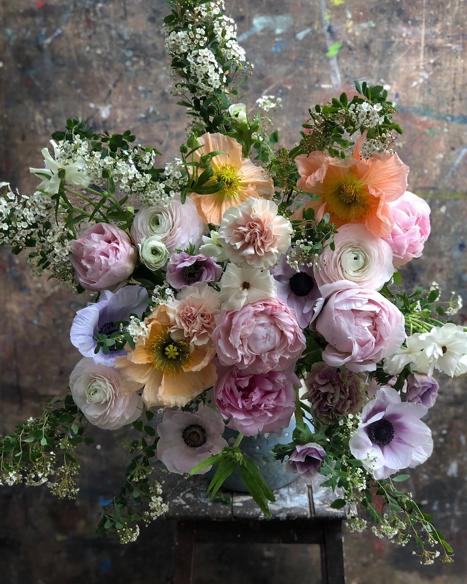Bouquet signature pastel, par Rose Et Chardon, fleuriste à Meudon